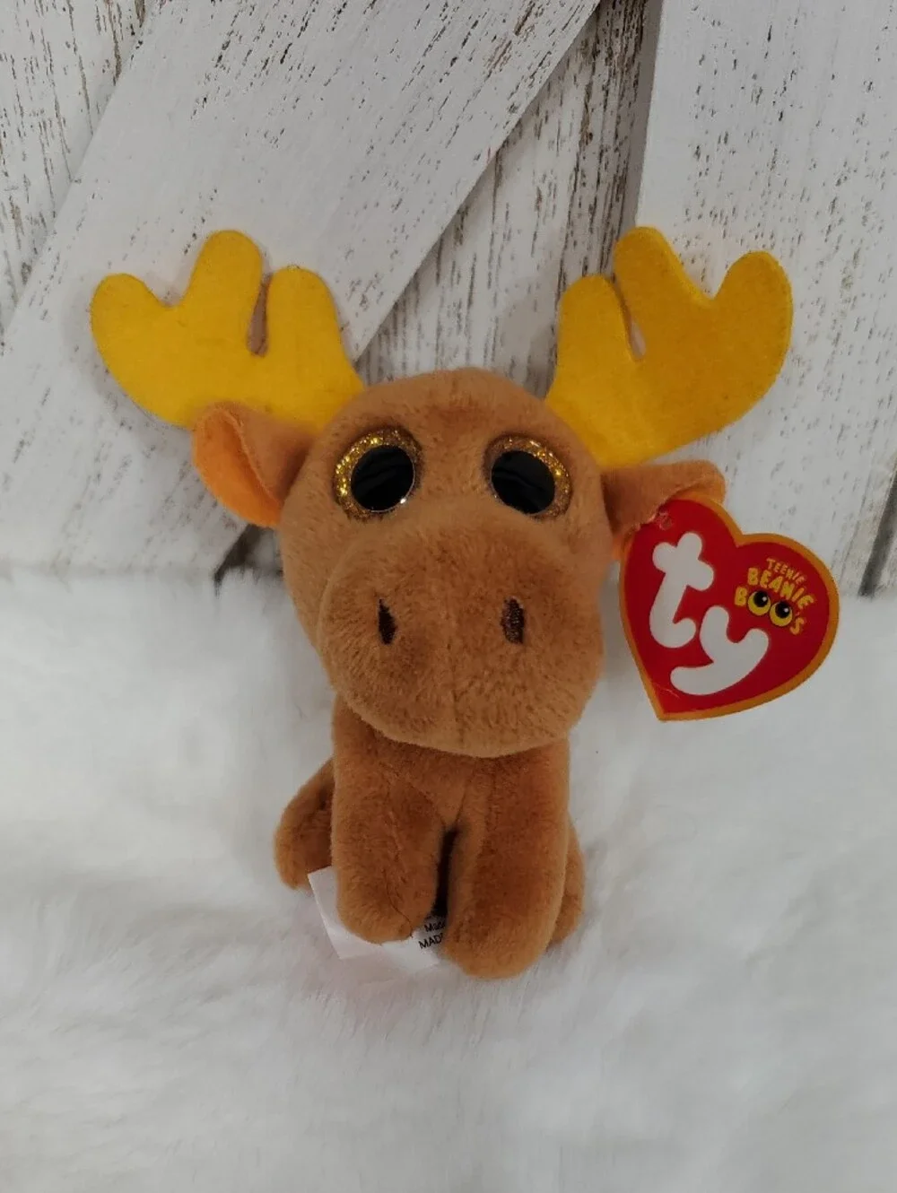 Ty Beanie Boos Plush Moose, Bull Cow, Husky Stuffed Animals
